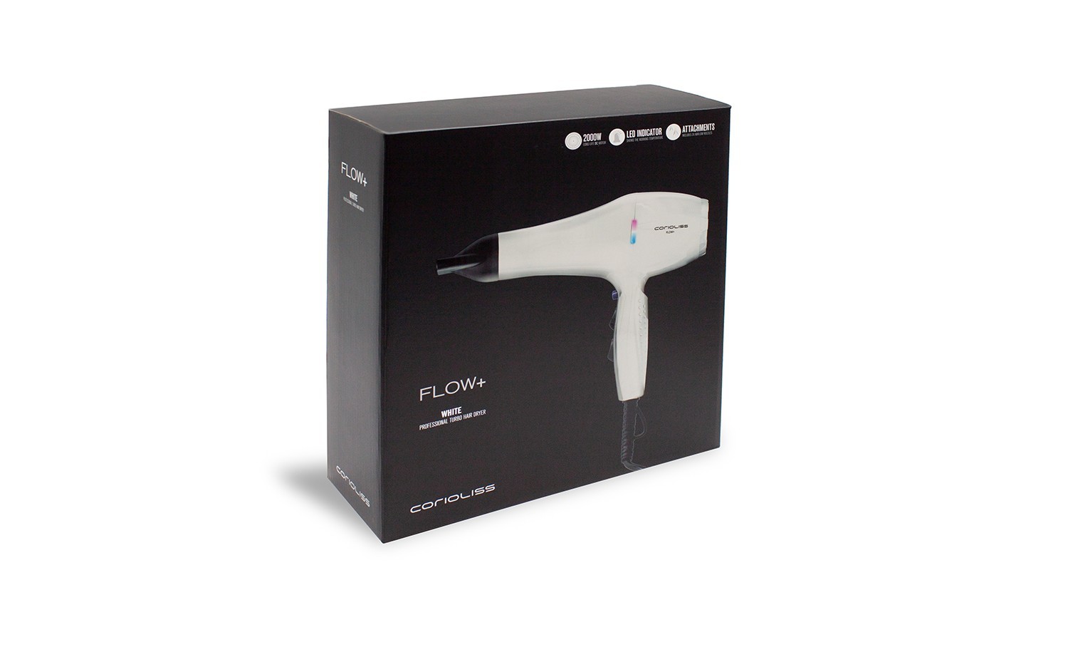 CORIOLISS FLOW + HAIR DRYER WHITE