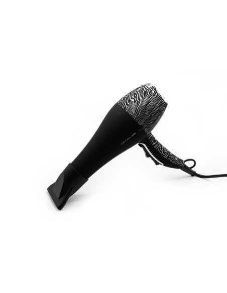 CORIOLISS FLOW DC BLACK SILVER ZEBRA SOFT TOUCH HAIR DRYER
