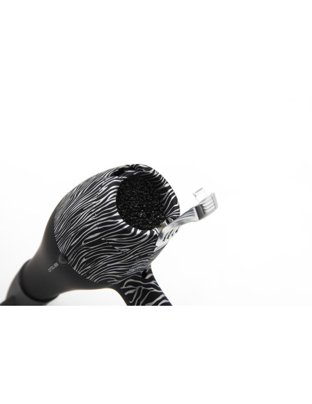 CORIOLISS FLOW DC BLACK SILVER ZEBRA SOFT TOUCH HAIR DRYER
