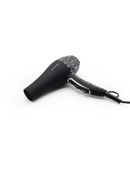 CORIOLISS FLOW DC BLACK SILVER ZEBRA SOFT TOUCH HAIR DRYER