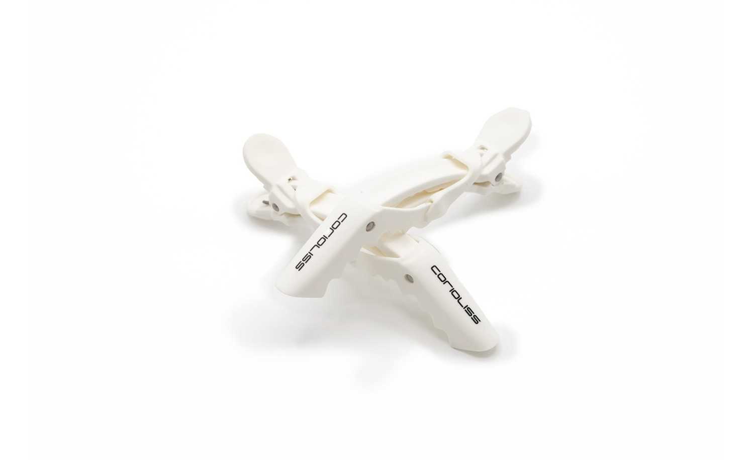 CORIOLISS CROC HAIR CLIPS PROFESIONAL WHITE 2