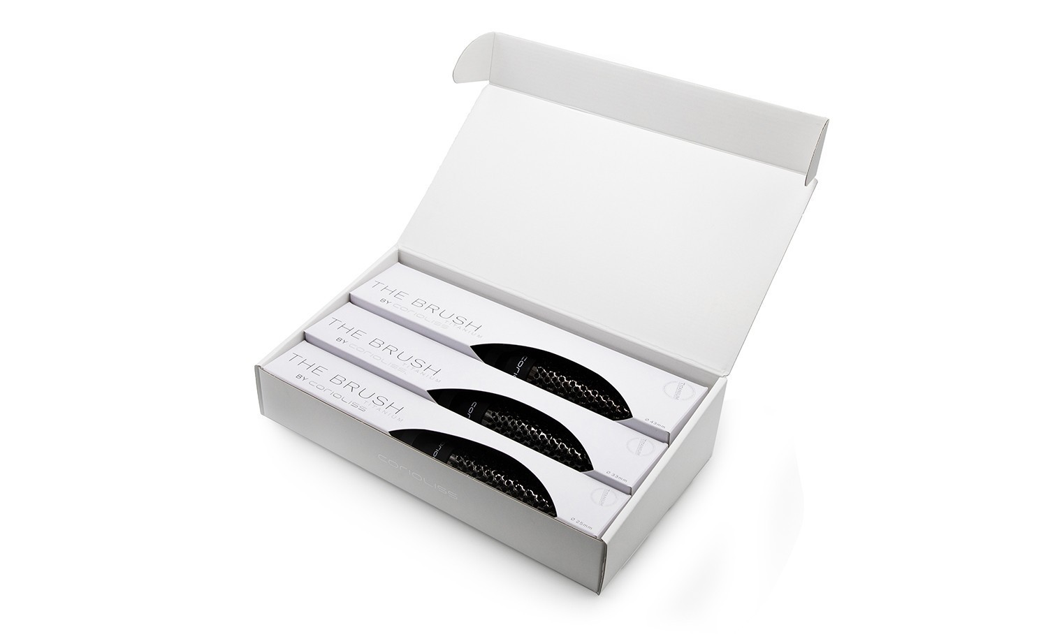 CORIOLISS THE BRUSH - TITANIUM - 3 BRUSH KIT